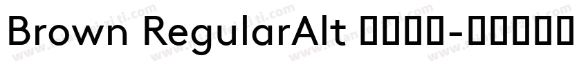 Brown RegularAlt 语言英文字体转换